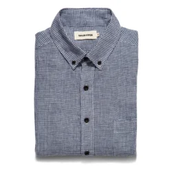 The Jack In Navy Mini Gingham Linen