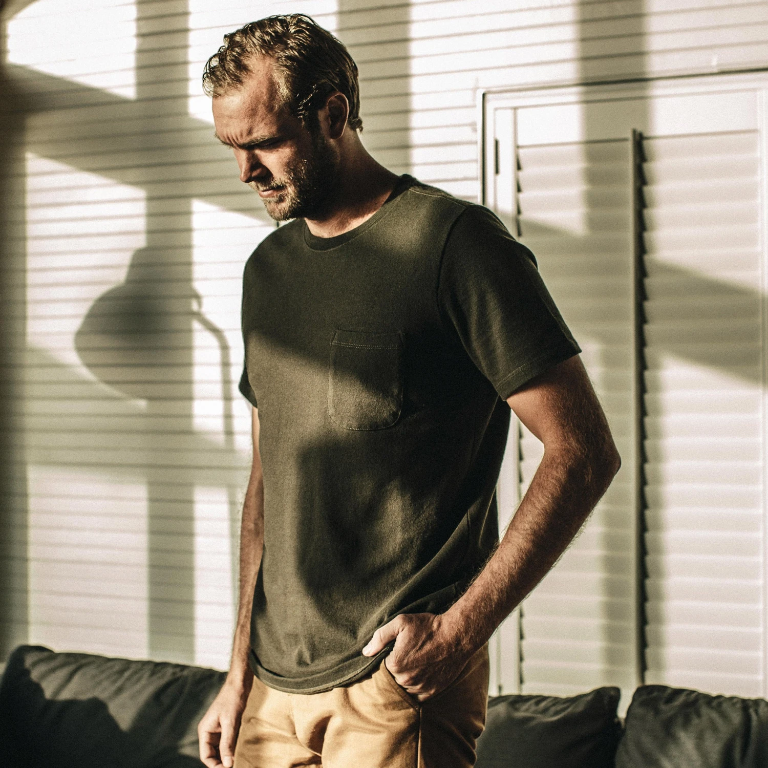 The Heavy Bag Tee In Cypress - Image 4