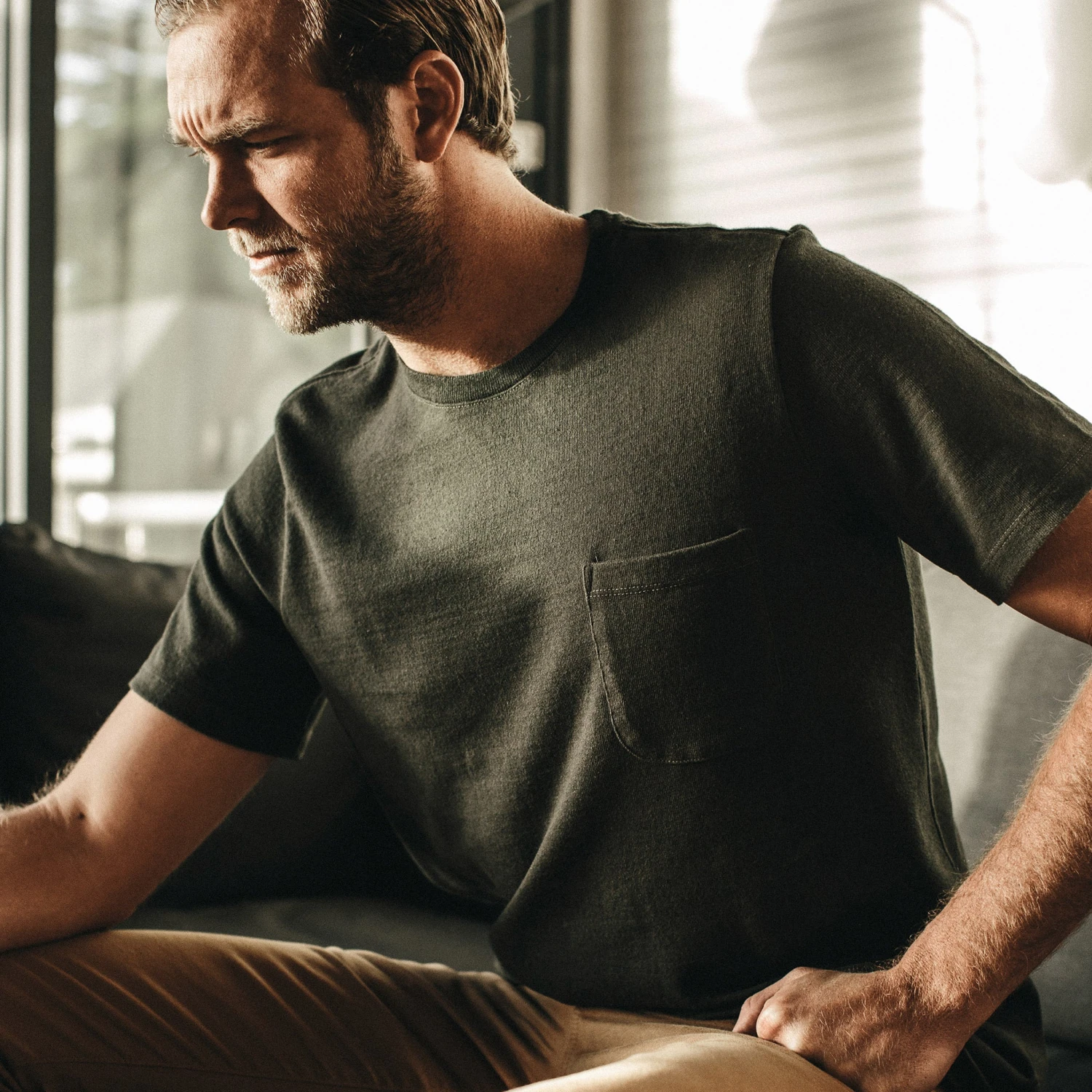 The Heavy Bag Tee In Cypress - Image 2