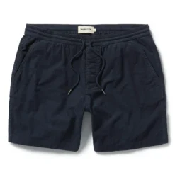 The Apres Short In Dark Navy Pinwale