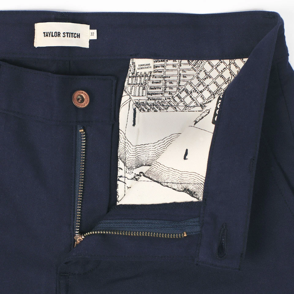 None The Slim Chino In Navy - Image 6