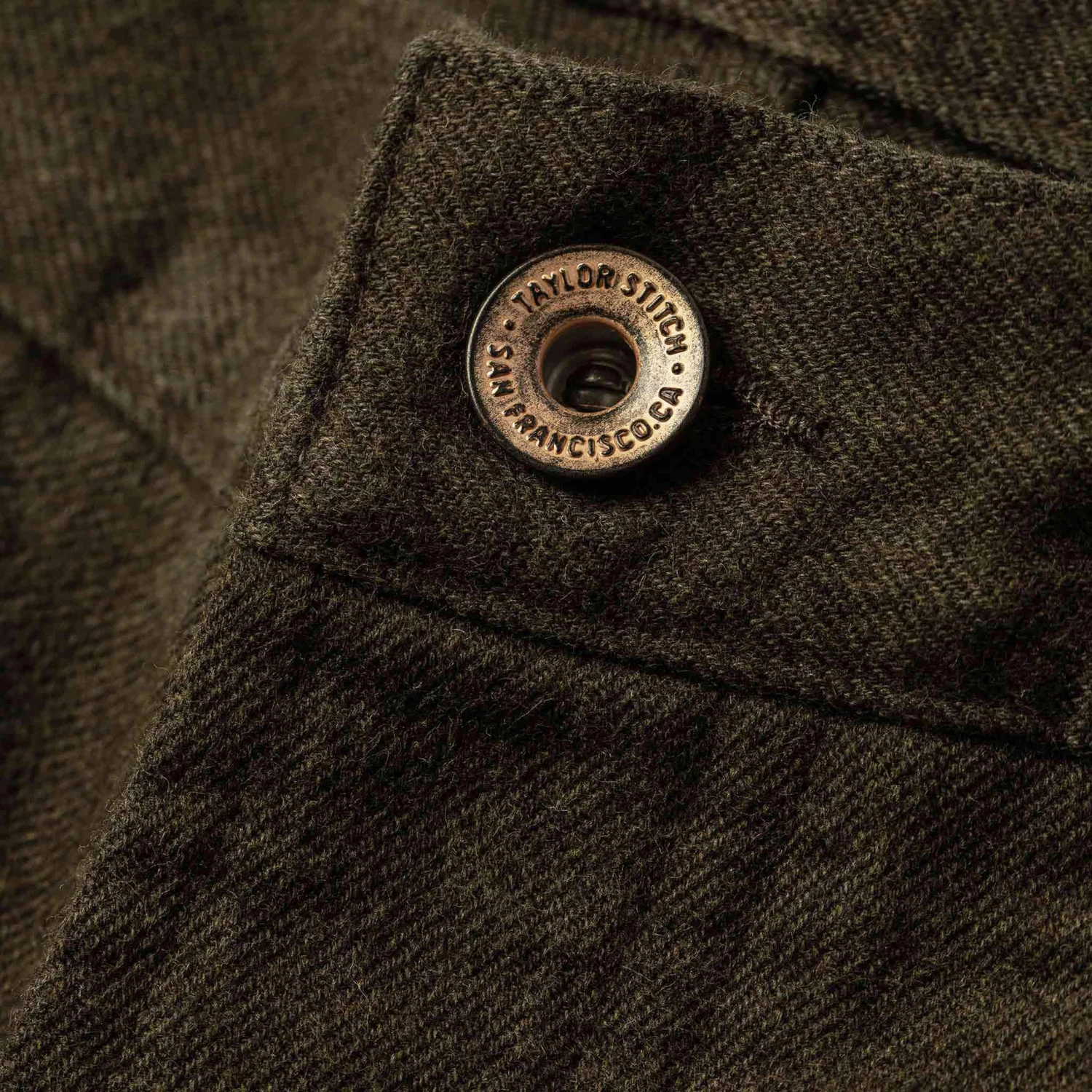 The Camp Pant In Heather Olive Twill - Image 7