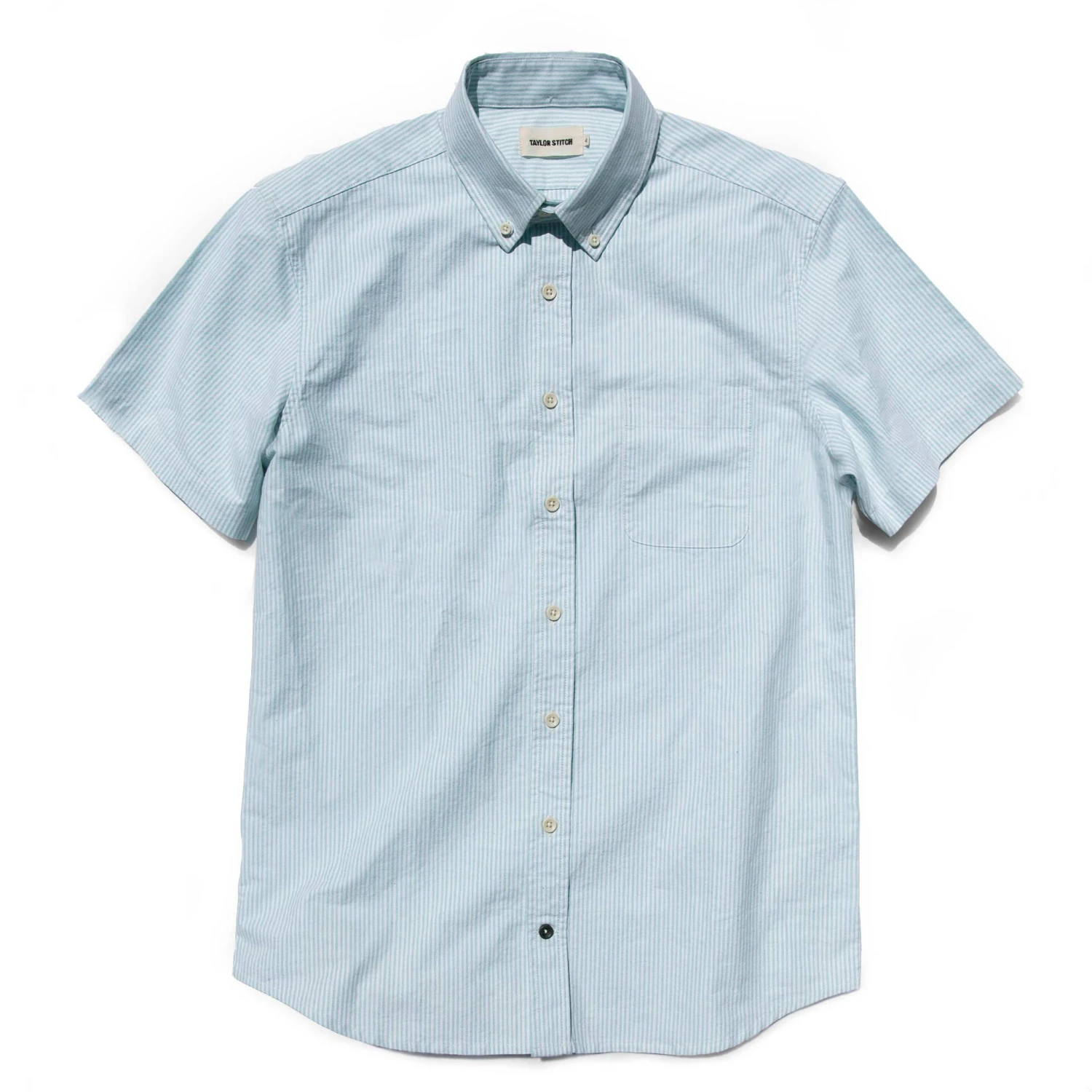 The Short Sleeve Jack In Teal University Stripe