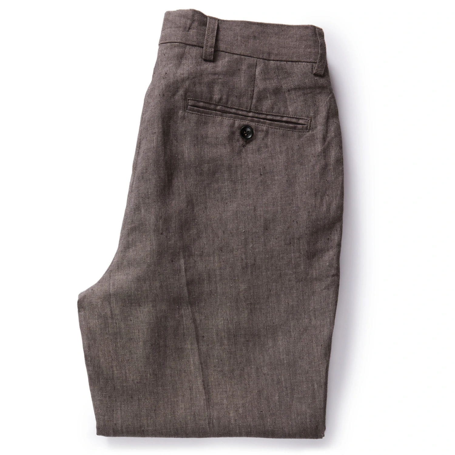 The Sheffield Trouser In Cocoa Linen - Image 5