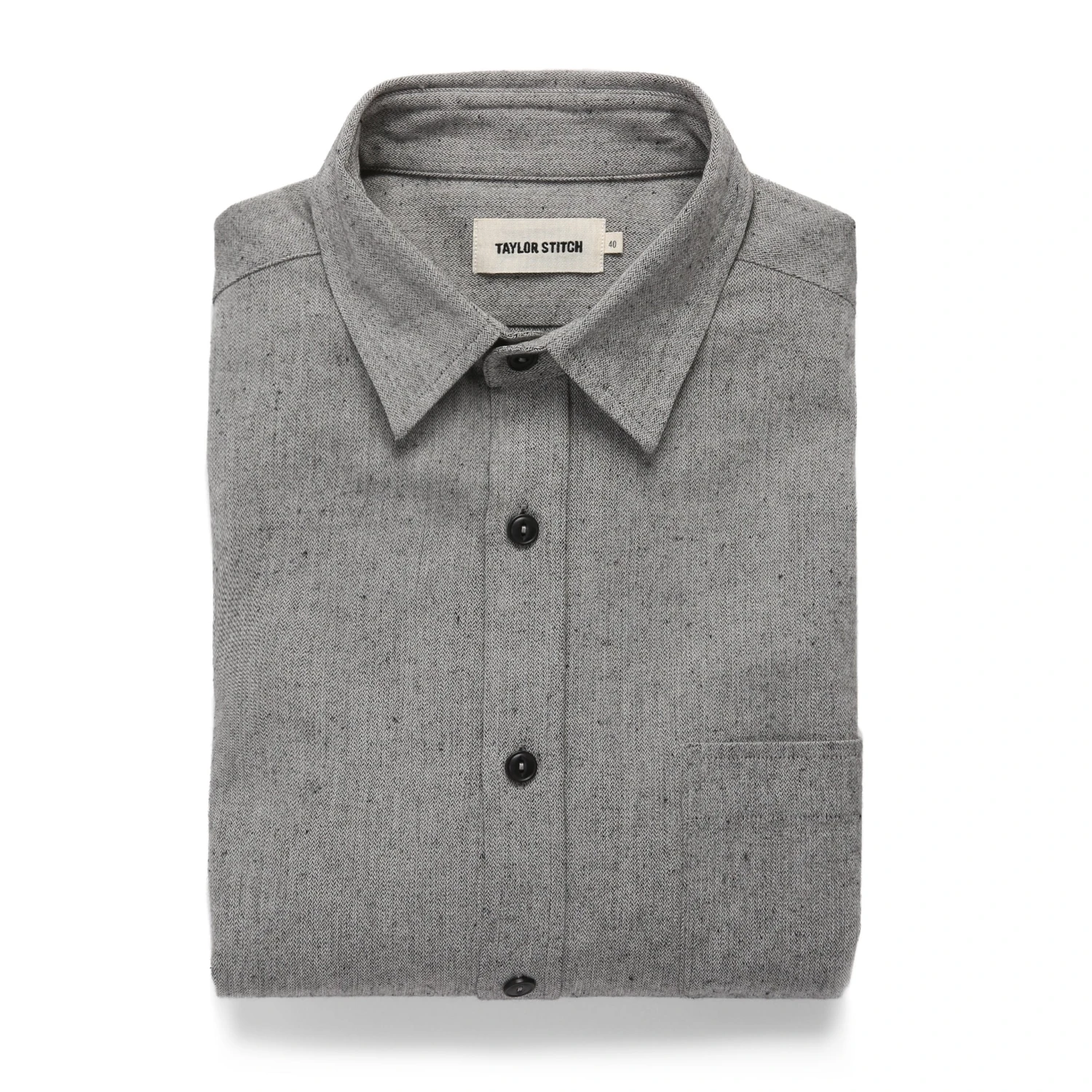 The California In Charcoal Herringbone