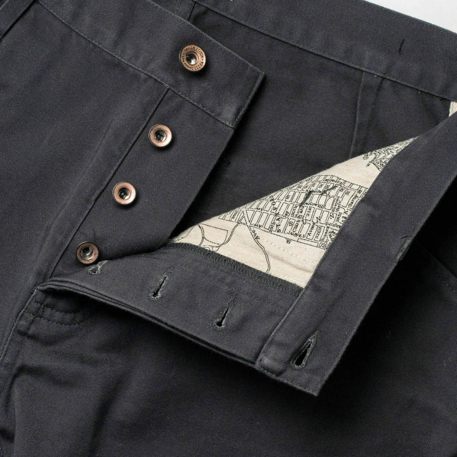 The Camp Pant In Charcoal Reverse Sateen - Image 7