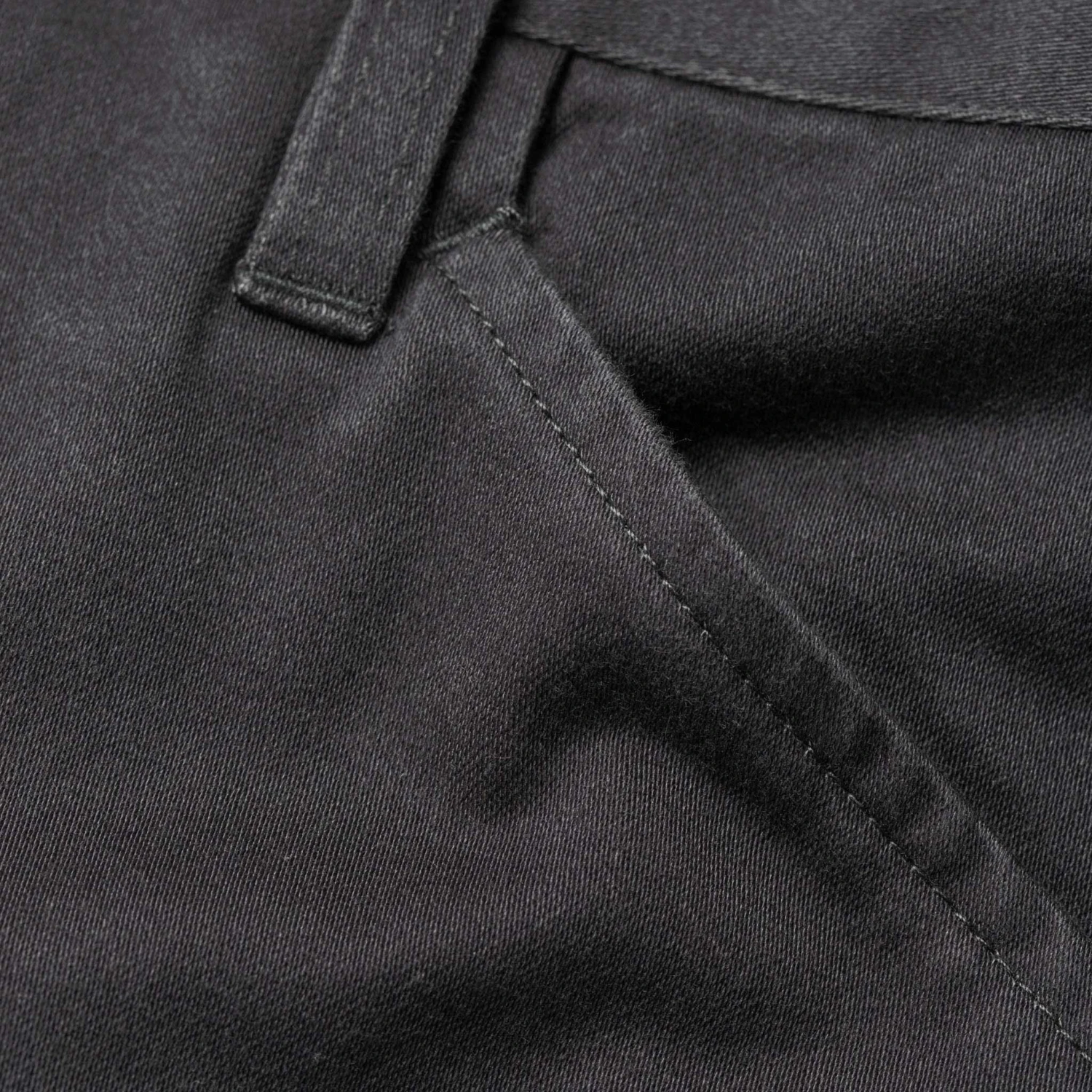 The Camp Pant In Charcoal Reverse Sateen - Image 9