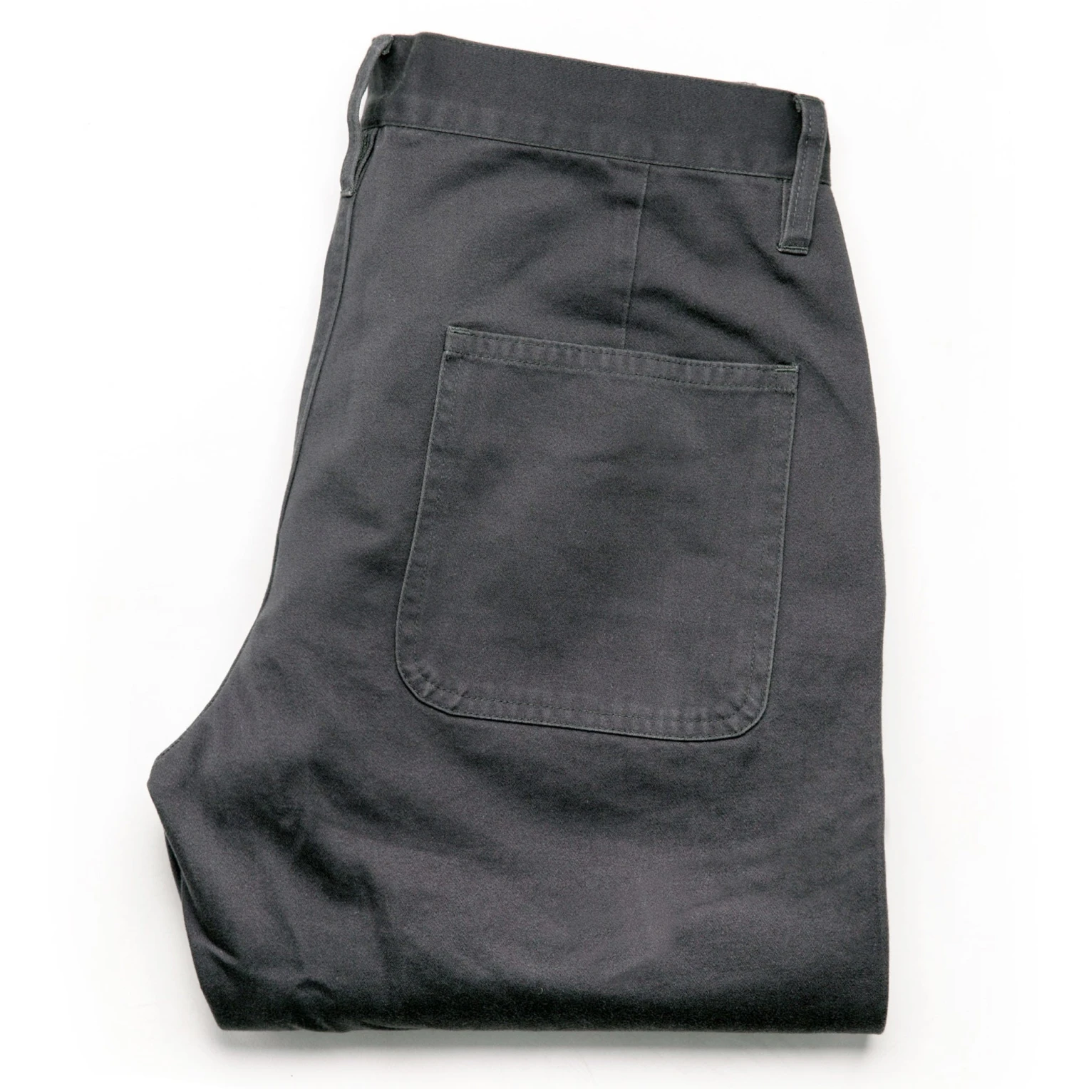 The Camp Pant In Charcoal Reverse Sateen - Image 10