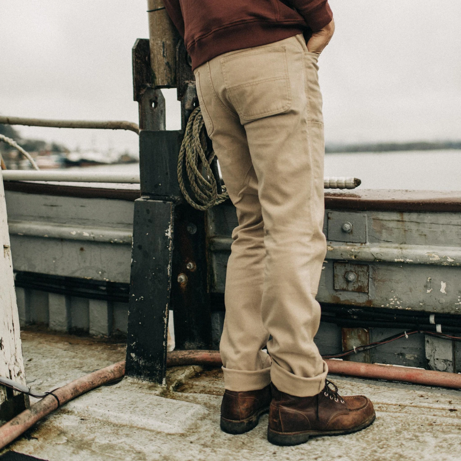 The Chore Pant In Sand Boss Duck - Image 4
