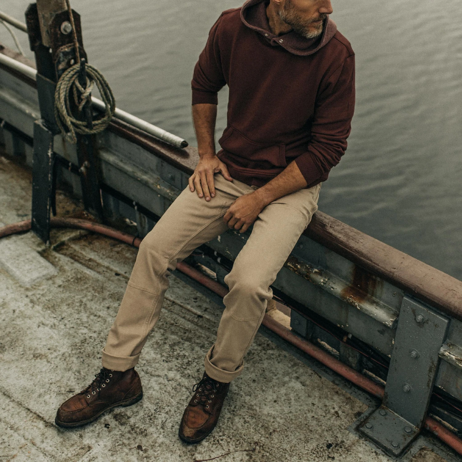 The Chore Pant In Sand Boss Duck - Image 5