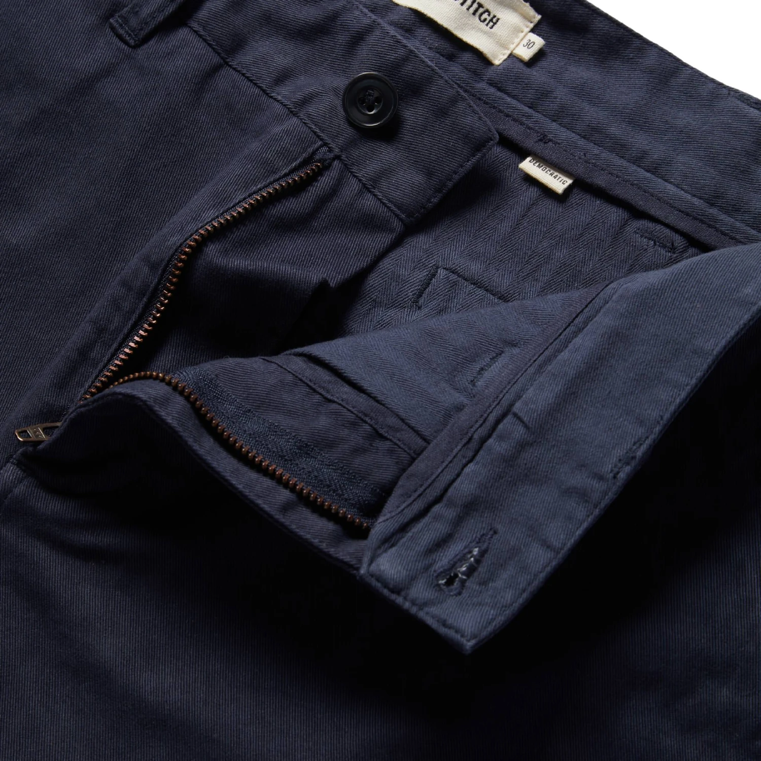 The Democratic Foundation Pant In Organic Dark Navy - Image 7
