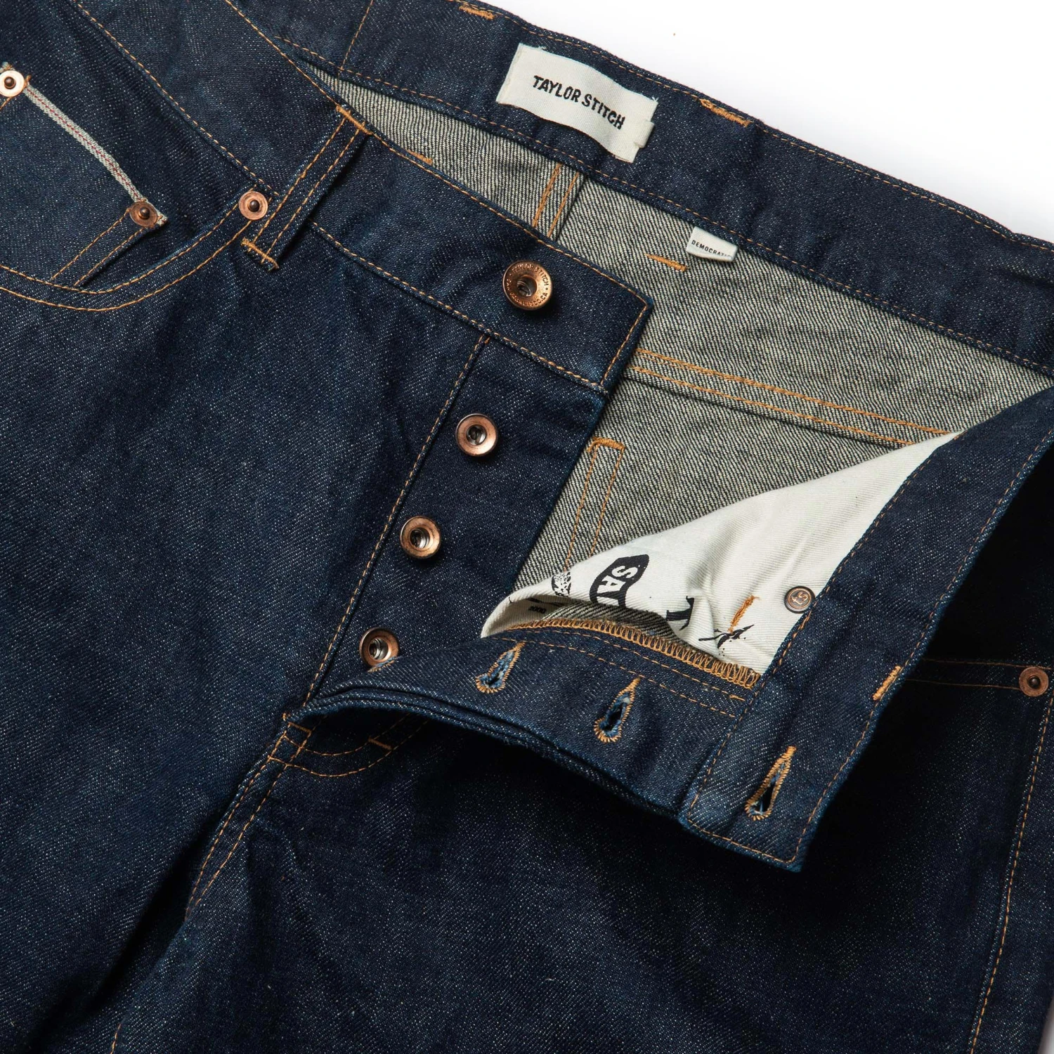 The Democratic Jean In Rinsed Organic Selvage - Image 6