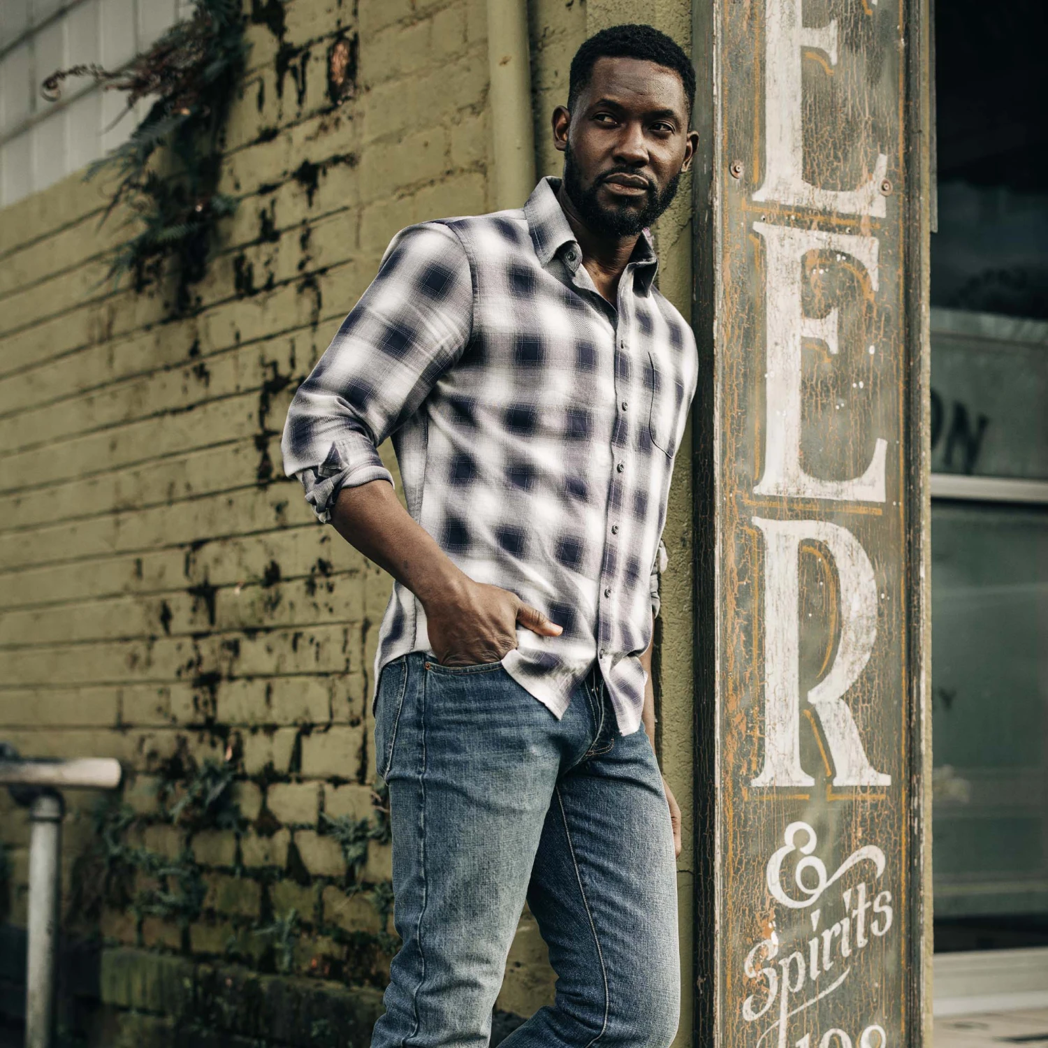 The California In Storm Plaid Ombre Twill - Image 2