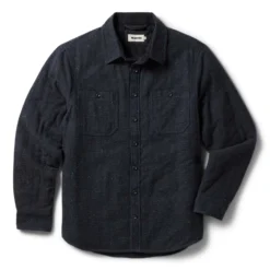 The Lined Utility Shirt In Charcoal Donegal