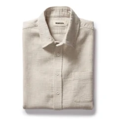 The California In Oat Heather Double Cloth