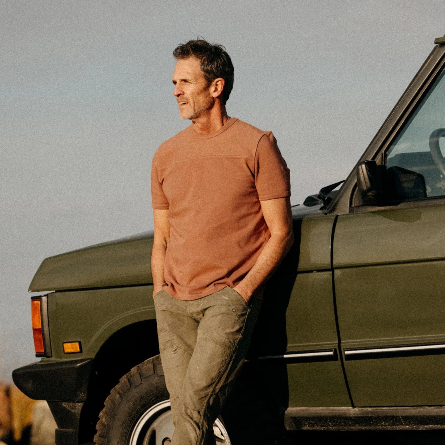 The Rugby Tee In Faded Brick - Image 2