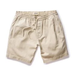 The Apres Short In Organic Aged Stone Foundation Twill