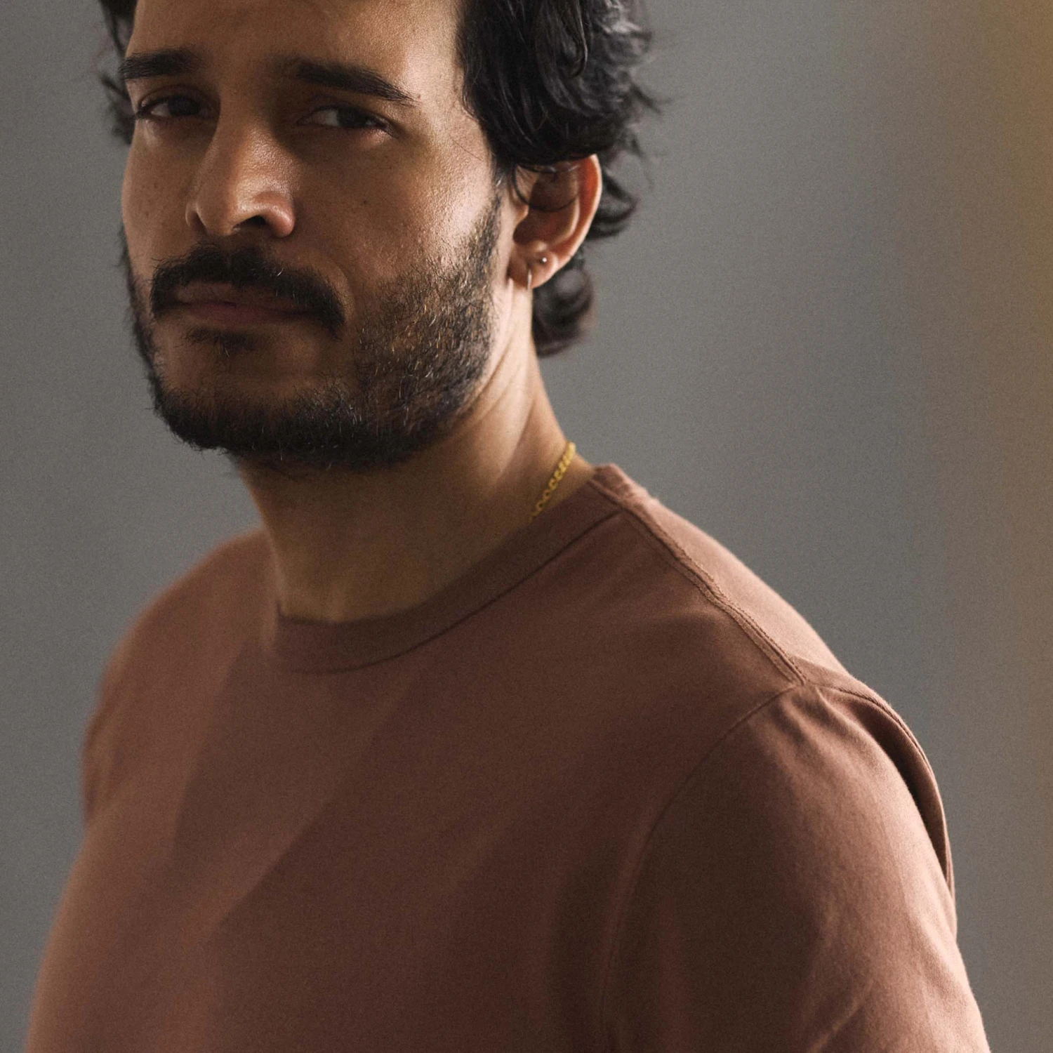 The Organic Cotton Tee In Faded Brick - Image 3