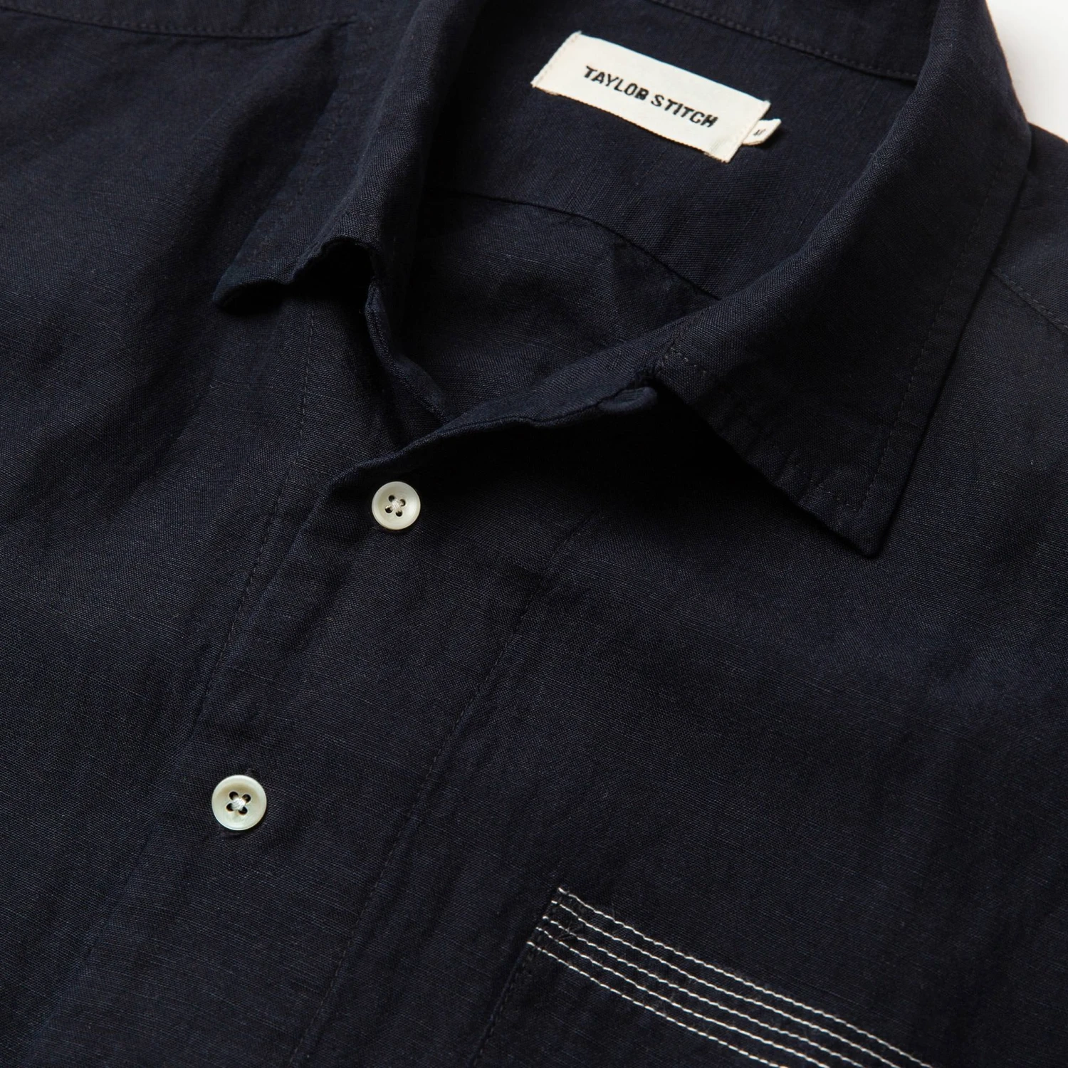 The Short Sleeve Hawthorne In Navy And Natural - Image 5
