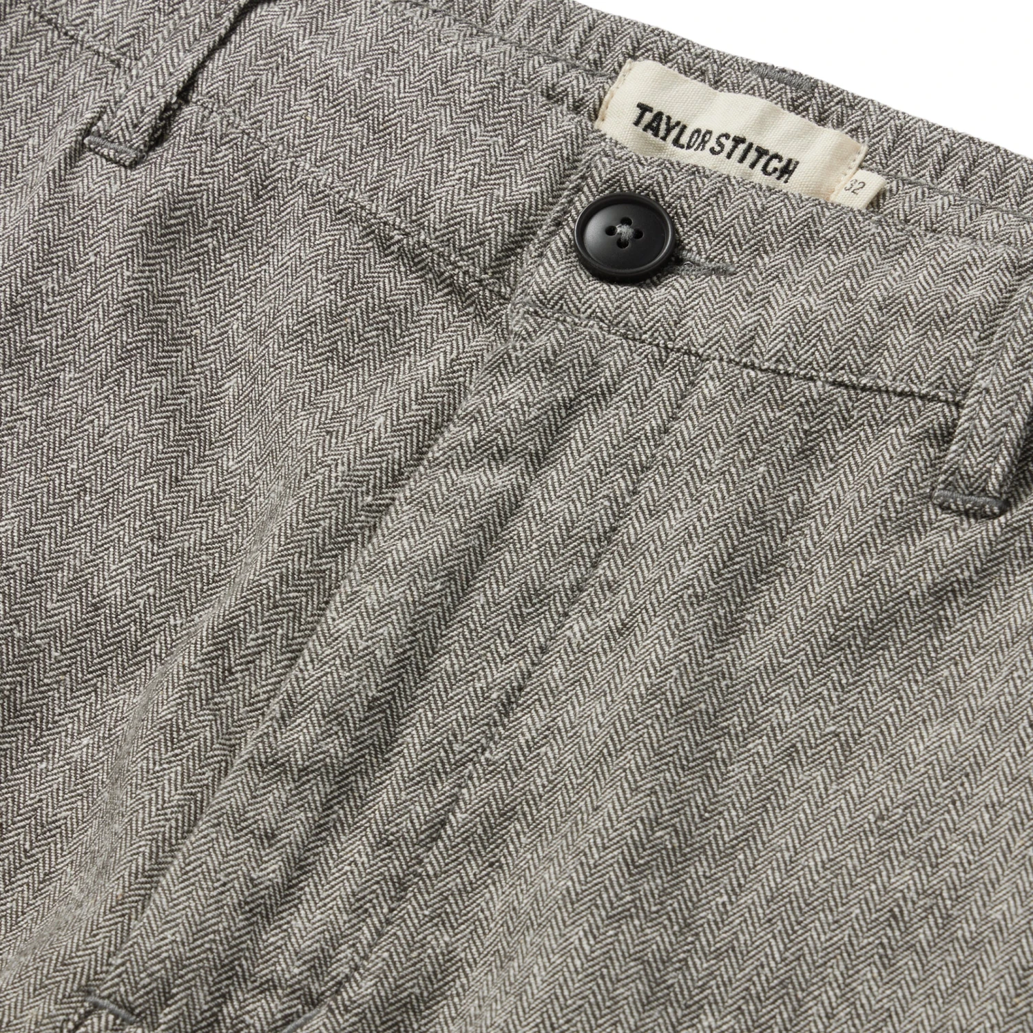 The Easy Short In Charcoal Herringbone - Image 7