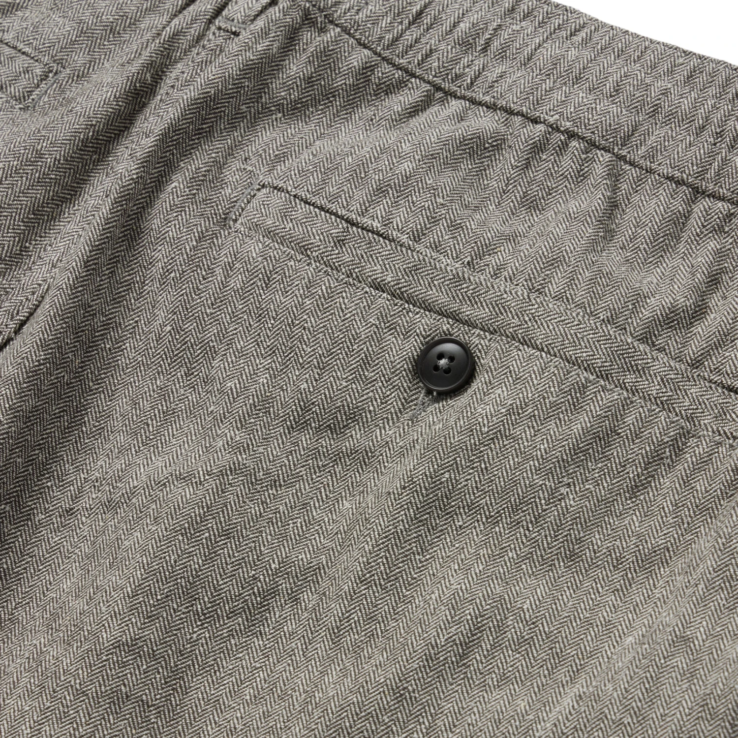 The Easy Short In Charcoal Herringbone - Image 6