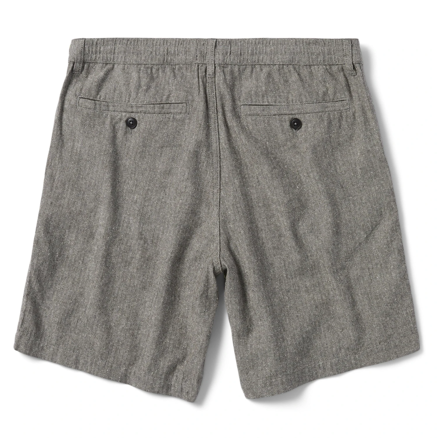 The Easy Short In Charcoal Herringbone - Image 5