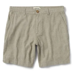 The Easy Short In Olive Herringbone
