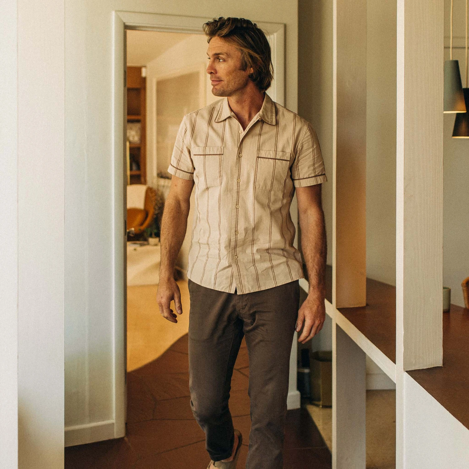 The Tulum In Latte Stripe - Image 4