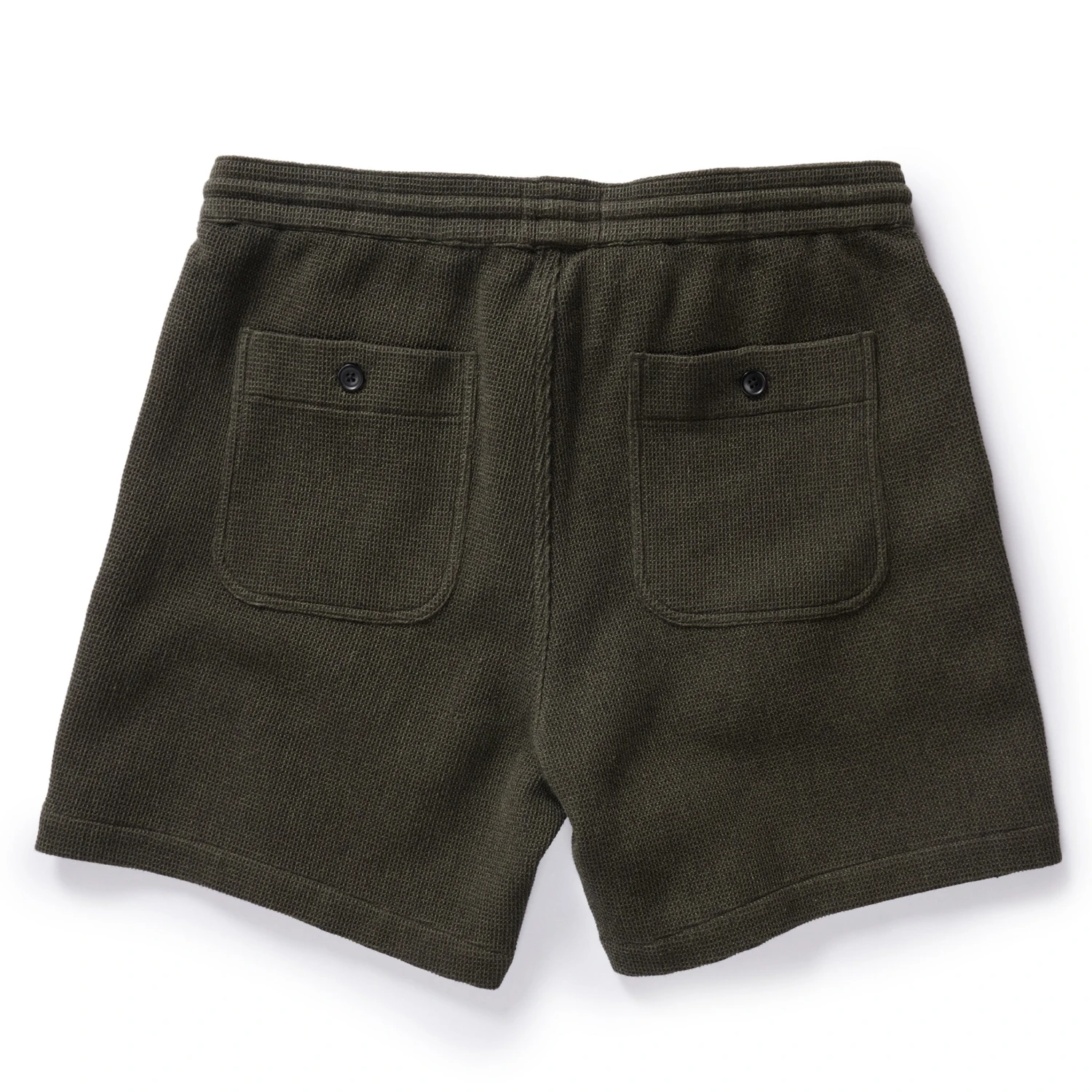 The Apres Short In Army Waffle - Image 5