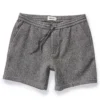 The Apres Short In Charcoal Waffle