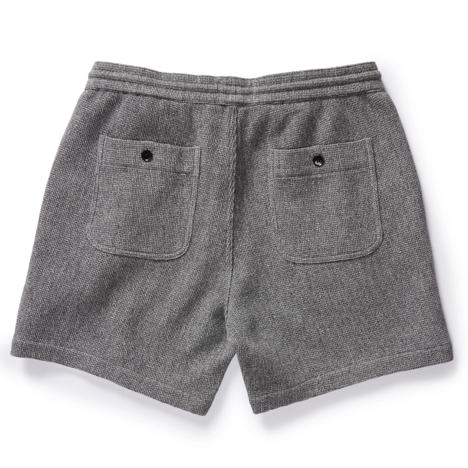 The Apres Short In Charcoal Waffle - Image 5