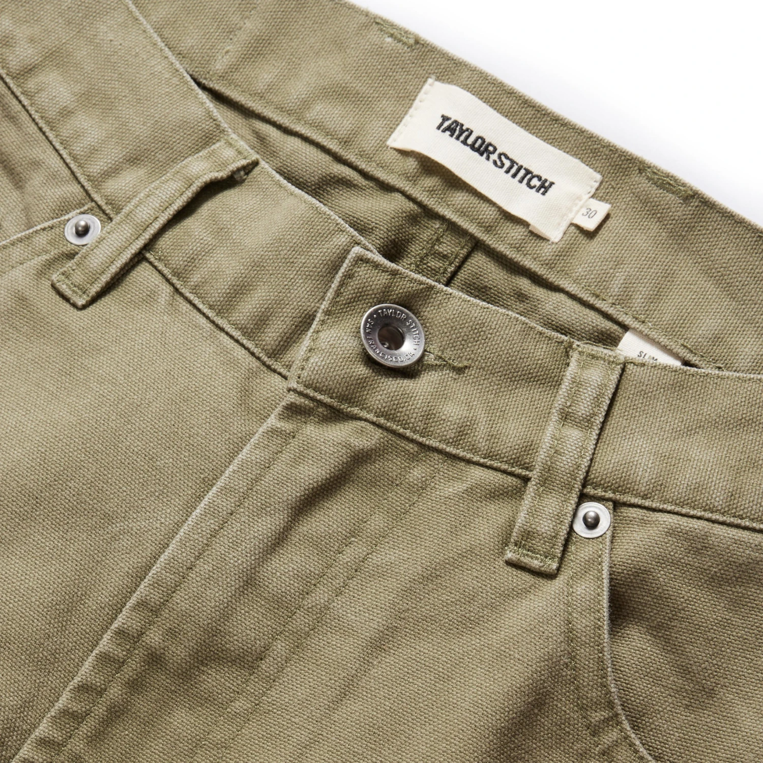 The Slim All Day Pant In Arid Eucalyptus Canvas - Image 8