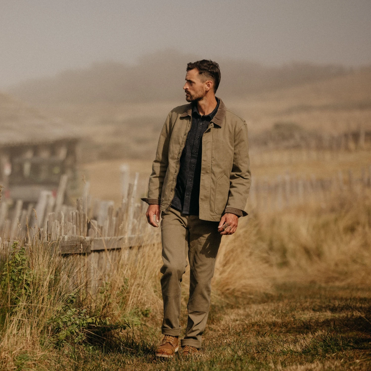 The Chore Pant In Stone Boss Duck - Image 2