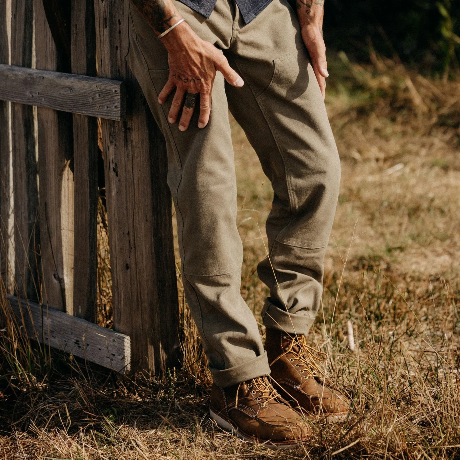 The Chore Pant In Stone Boss Duck - Image 3