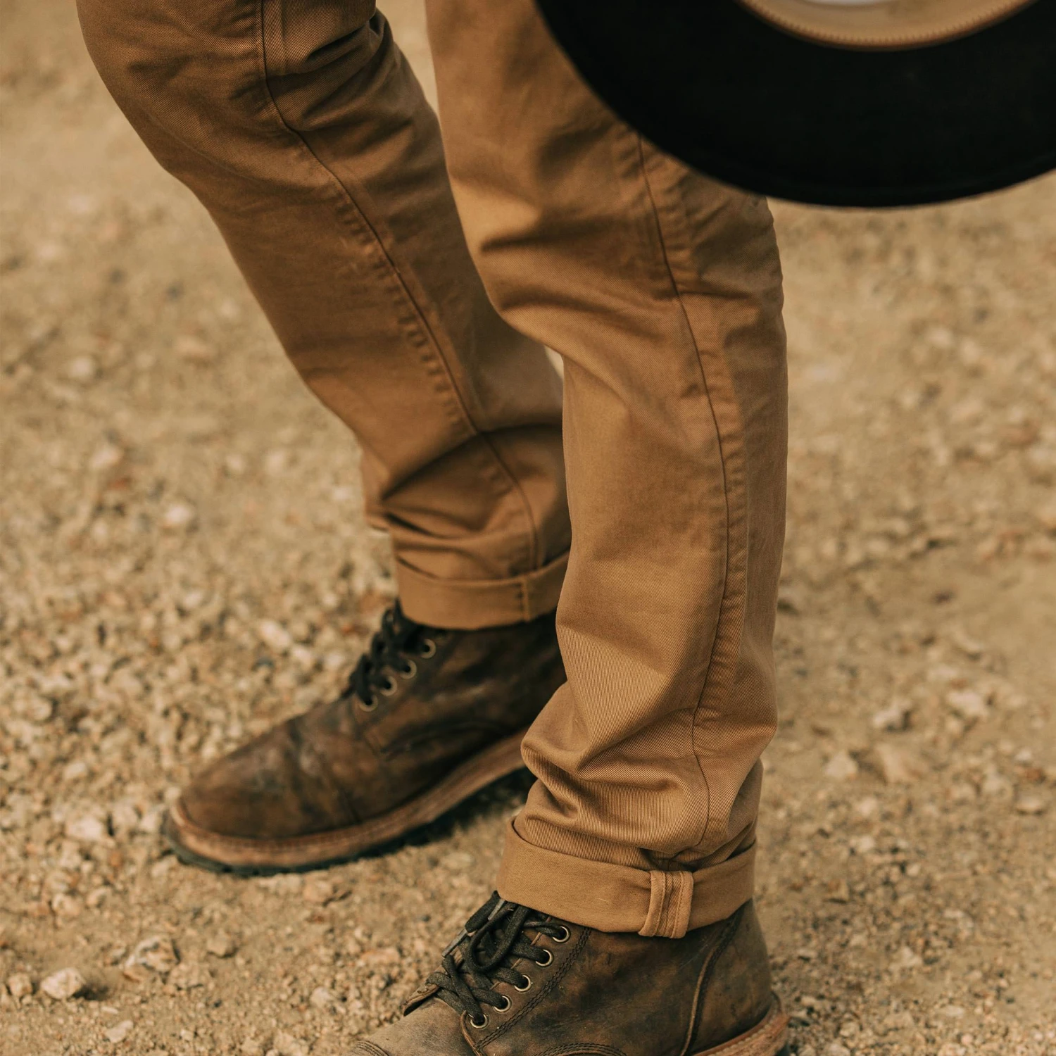 The Democratic Foundation Pant In Organic British Khaki - Image 3