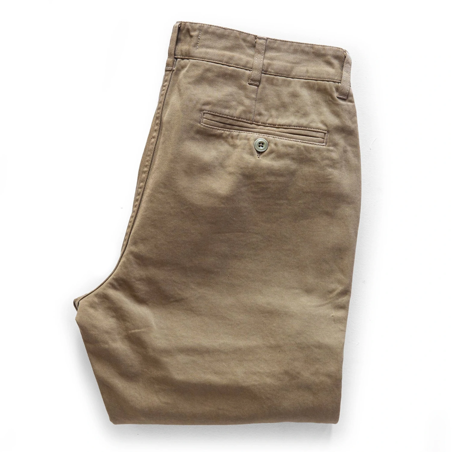 The Slim Foundation Pant In Organic Khaki - Image 8