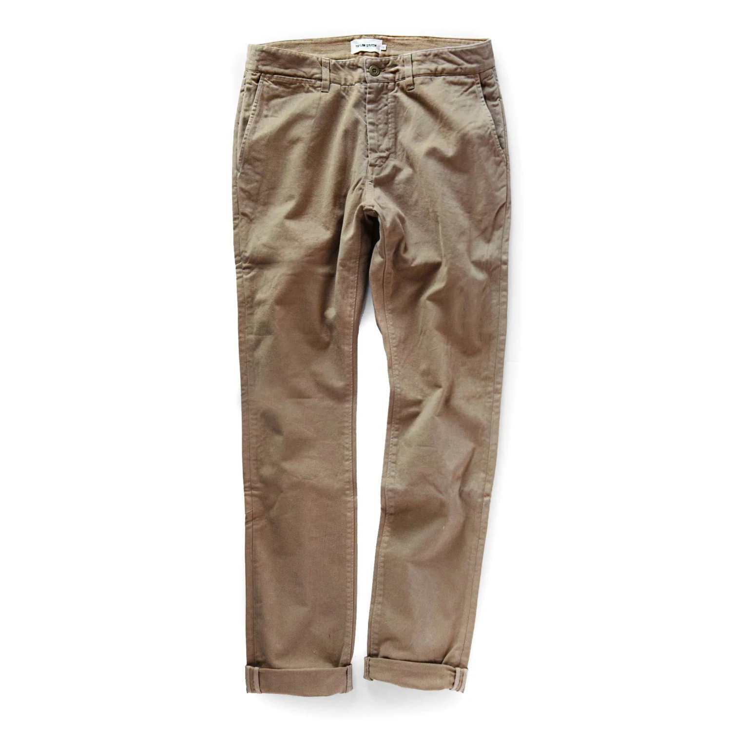 The Slim Foundation Pant In Organic Khaki - Image 9