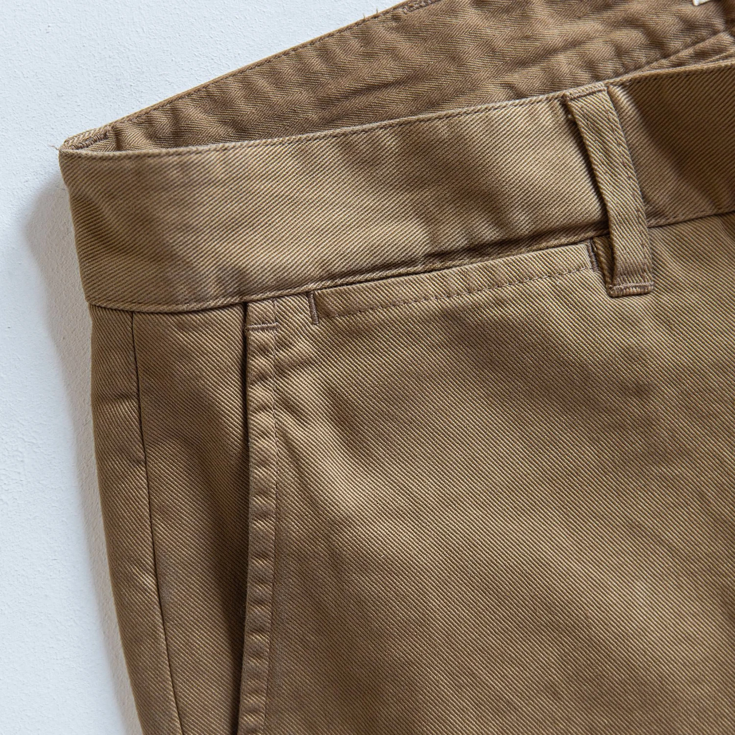 The Slim Foundation Pant In Organic Khaki - Image 10