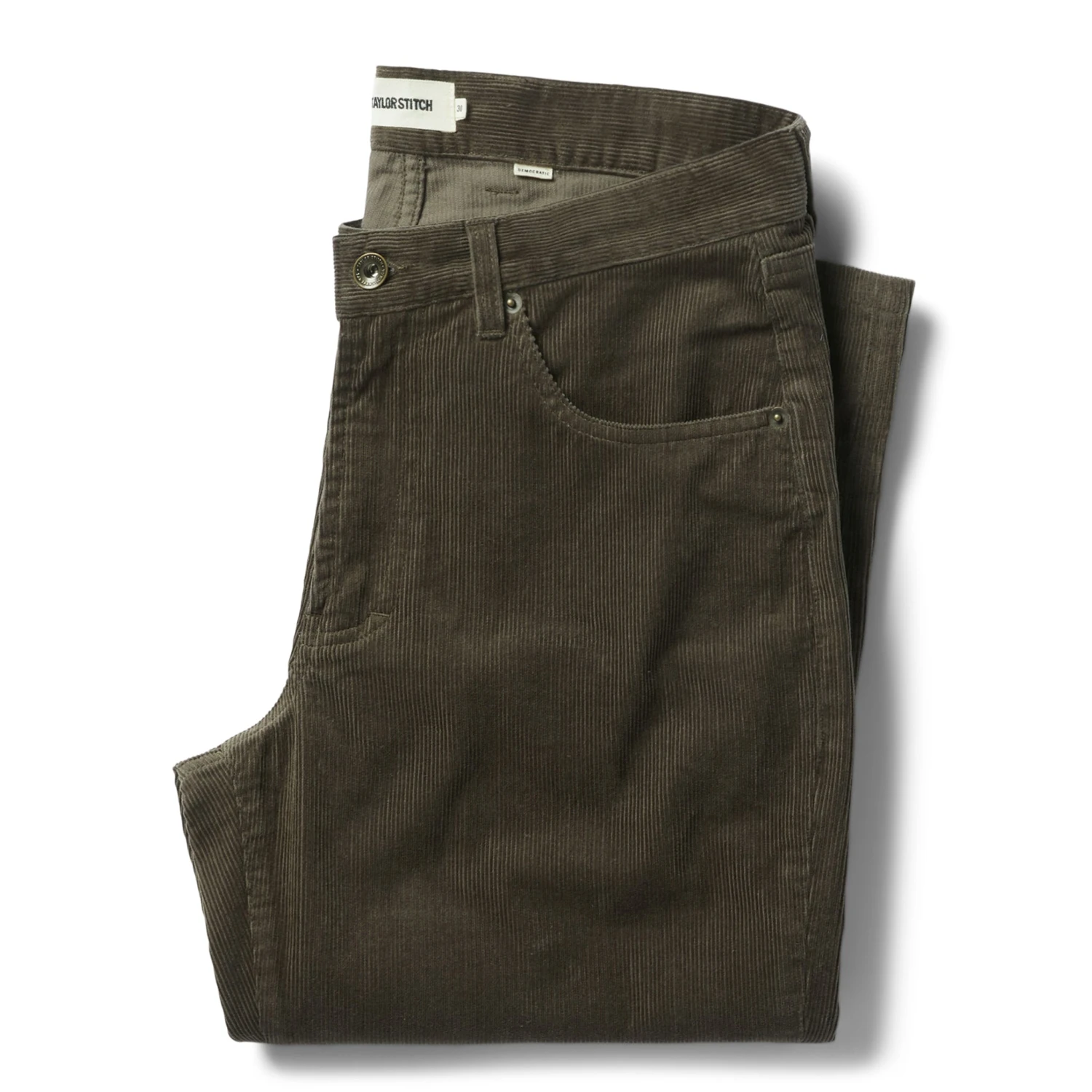 The Democratic All Day Pant In Walnut Cord