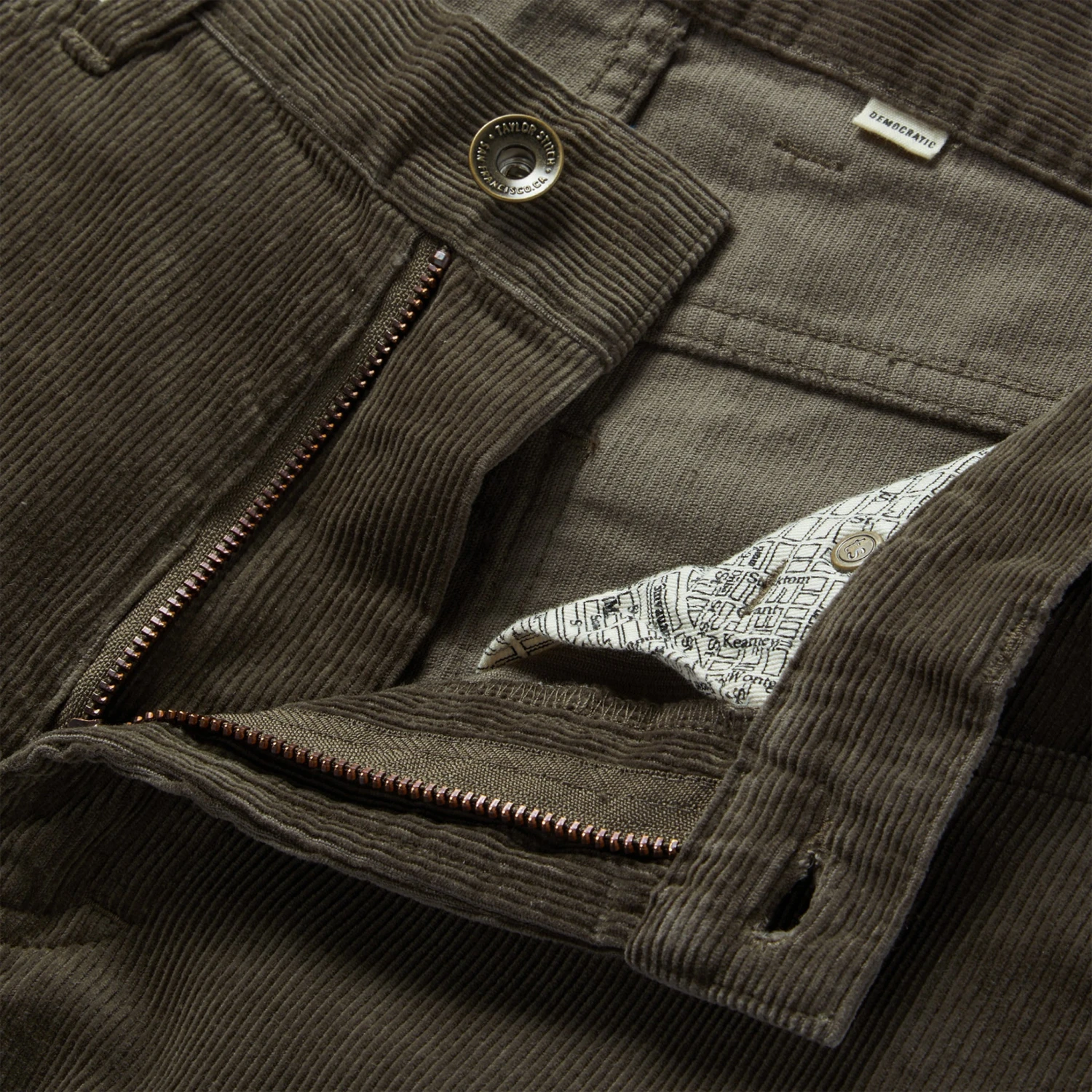 The Democratic All Day Pant In Walnut Cord - Image 5