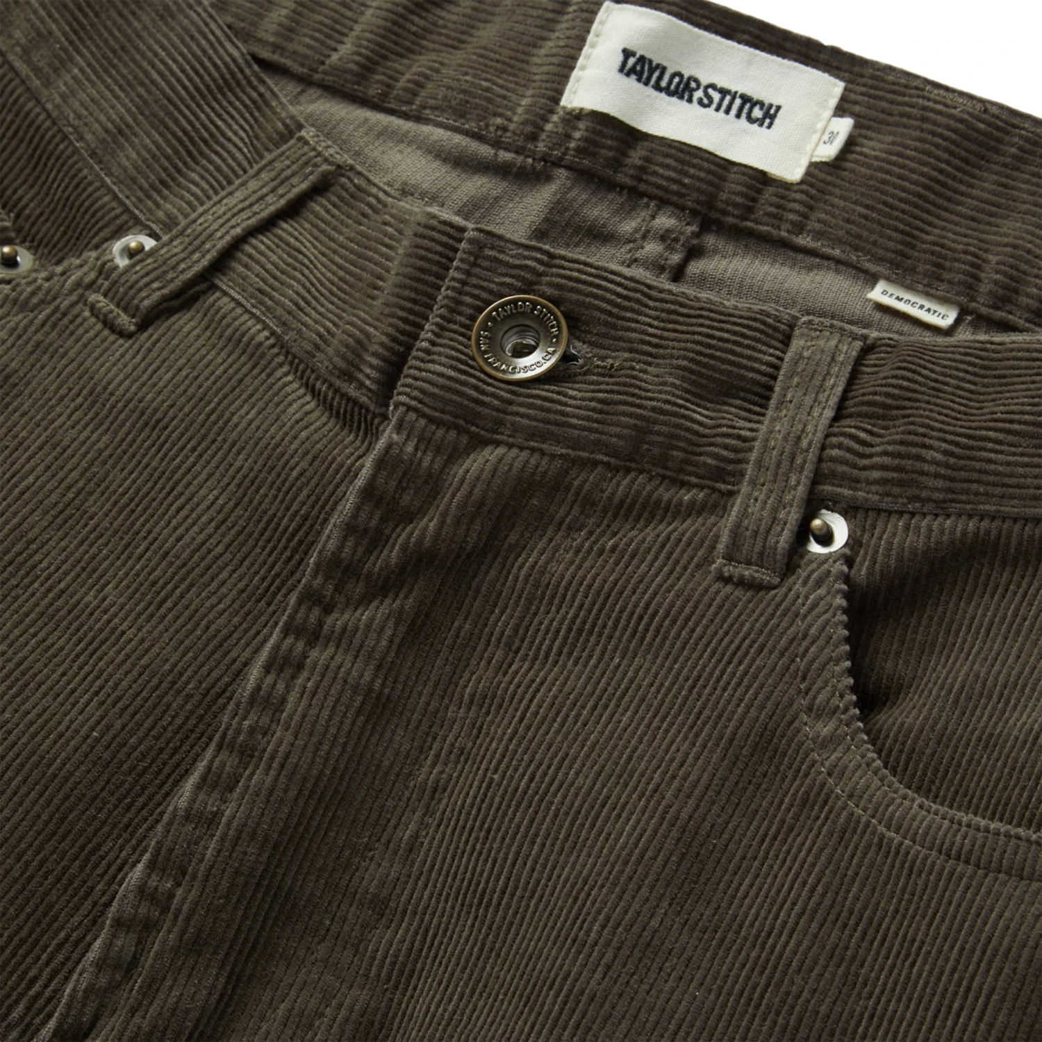 The Democratic All Day Pant In Walnut Cord - Image 8