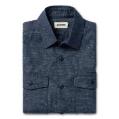 The Point Shirt In Indigo Slub