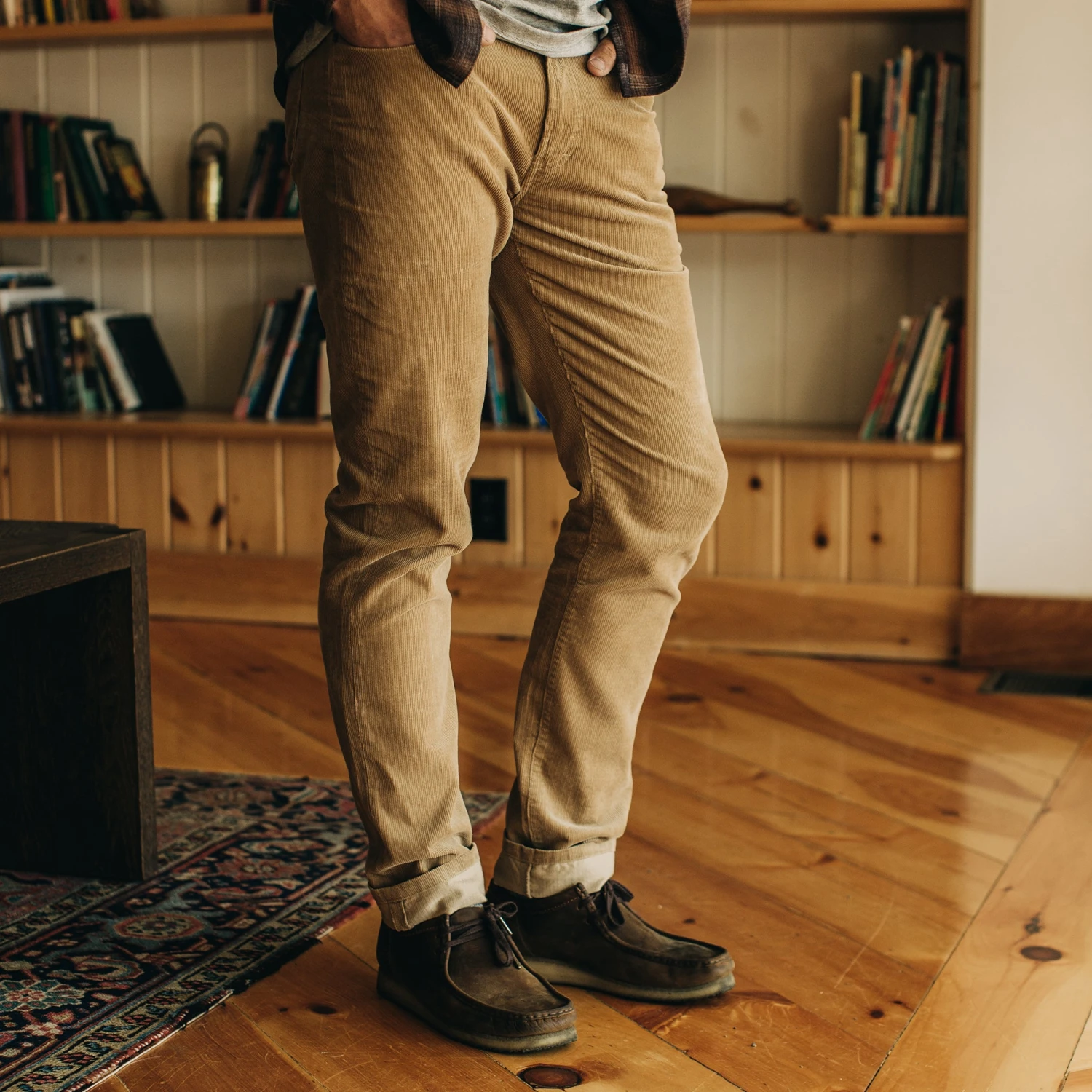 The Slim All Day Pant In Khaki Cord - Image 2