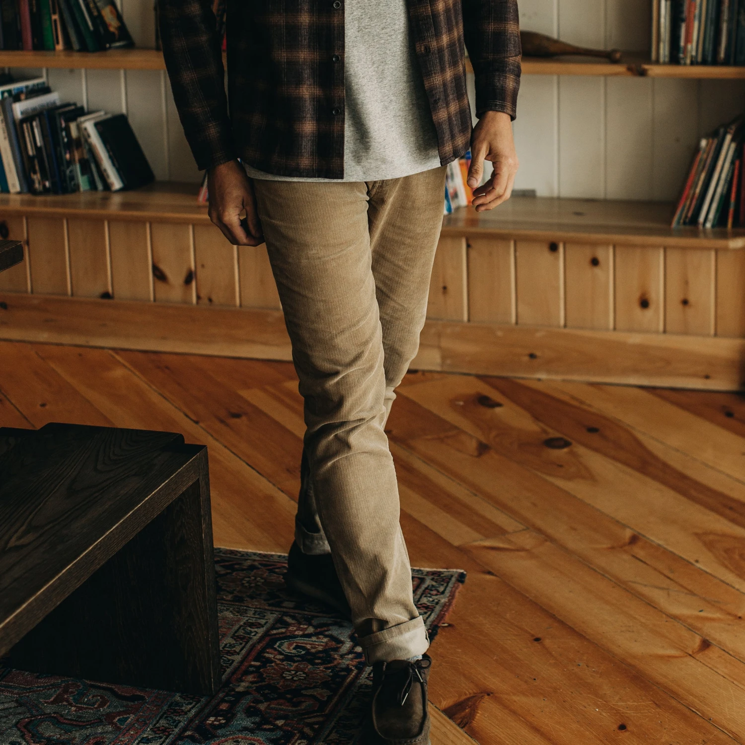 The Slim All Day Pant In Khaki Cord - Image 4