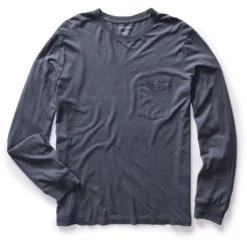 The Cotton Hemp Long Sleeve Tee In Navy