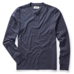 The Organic Cotton Henley In Navy
