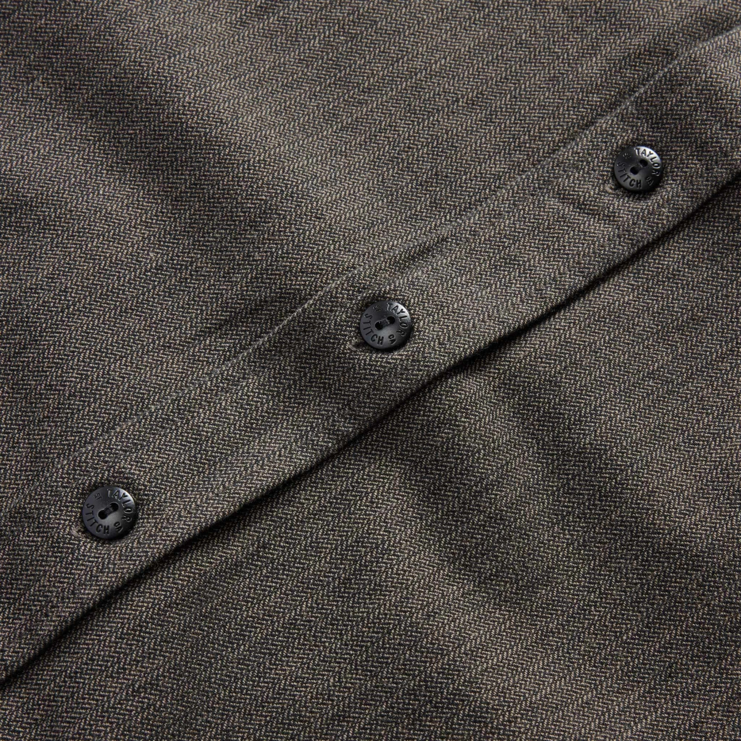 The Utility Shirt In Olive Broken Herringbone - Image 8