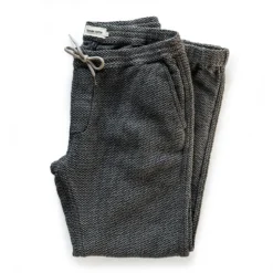 The Apres Pant In Charcoal Sashiko