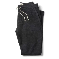 The Weekend Pant In Charcoal Herringbone Wool