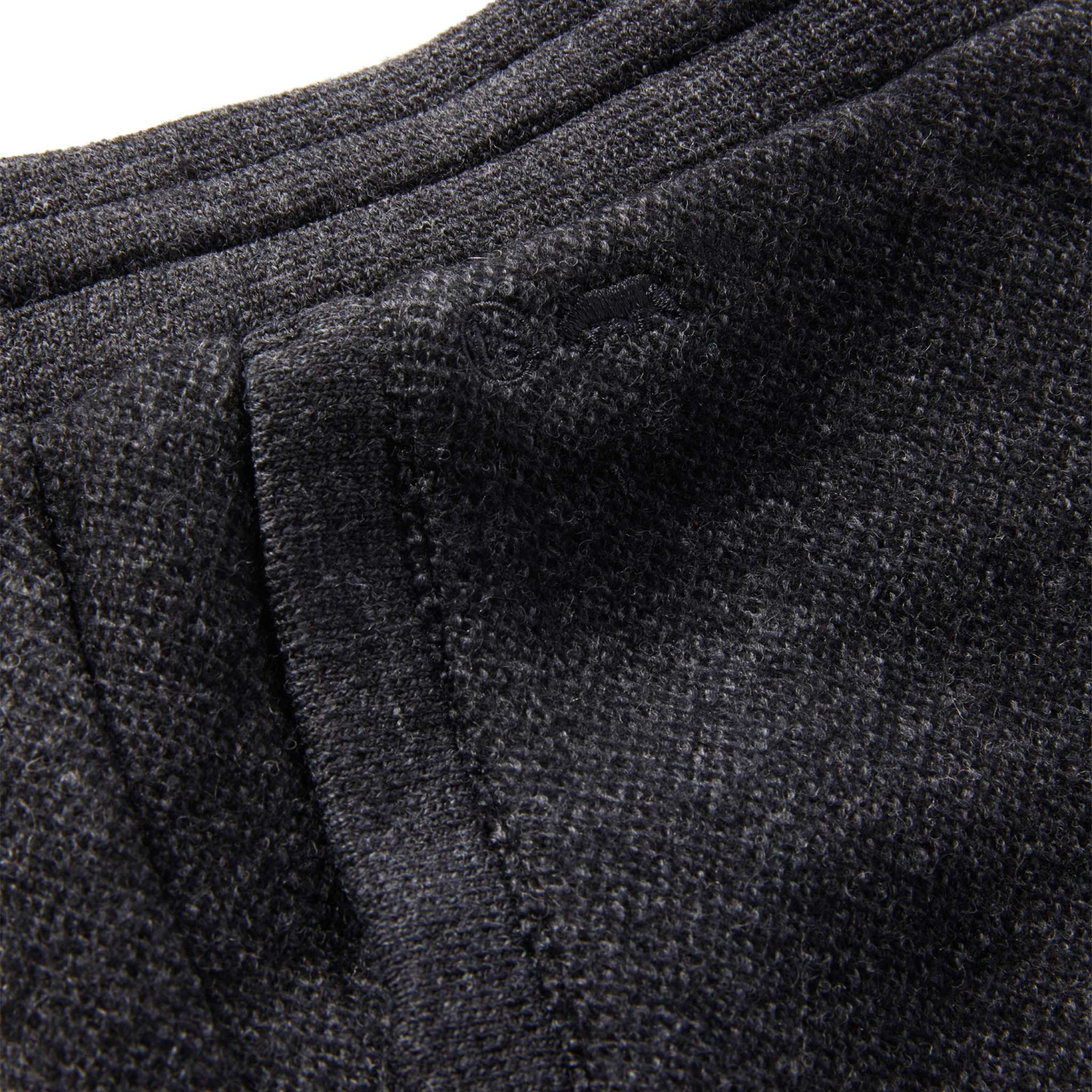 The Weekend Pant In Charcoal Herringbone Wool - Image 7
